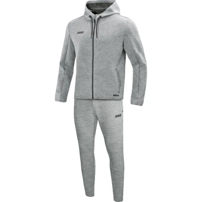 Abbildung von JAKO Herren Jogginganzug Premium Basics mit Kapuze, anthrazit meliert, L, M9729