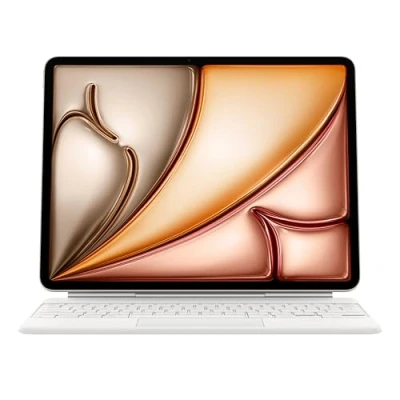 Abbildung von Apple Magic Keyboard Case für das 13&quot; iPad Air (M3), besonders angenehmes Tippen, integriertes Trackpad, Niederländisch Weiß ​​​​​​​