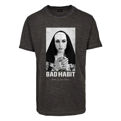 Abbildung von Mister Tee Herren Mt1282 Bad Habit T Shirt, Heather Grey, M EU