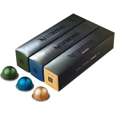 Abbildung von Nespresso Vertuoline Coffee Capsules Assortment The Best Sellers: 1 Sleeve of Stormio, Odacio and Melozio for a Total 30 by