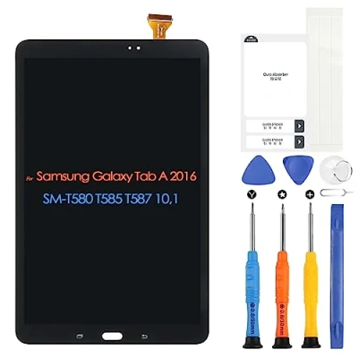 Abbildung von ARSSLY LCD Bildschirm für Samsung Galaxy Tab A 2016 SM T580 T585 T587 10,1 Zoll Display Ersatz Touchscreen Digitazer Assembly mit Reparaturset