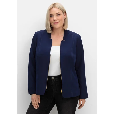 Abbildung von Sheego Blazer, Damen, Größe: 40, Marine