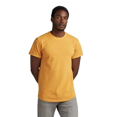 Abbildung von G Star LASH Tshirt basic, Herren, Größe: Small, Golden nugget htr