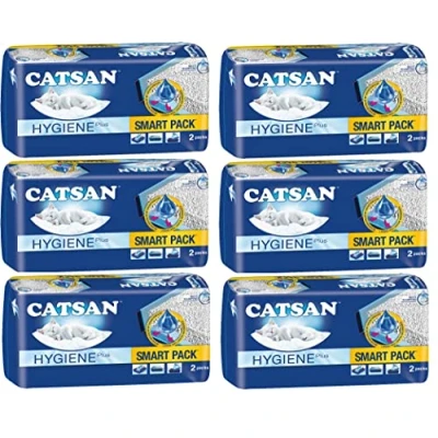 Abbildung von Catsan Smart Pack Katzenstreu, 2 Einlagen, 4 kg (6er Packung)
