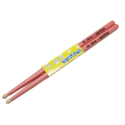 Abbildung von Vic Firth Kidsticks American Hickory Wood Tip Drumstick Pink Finish