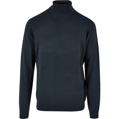 Abbildung von Urban Classics Turtleneck Strickpullover, Herren, Größe: Small, Navy