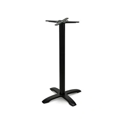 Abbildung von Dublino Stehtischgestell Tischbein Schwarz Premium PJ7652/110 Metall Stehtisch H 108 cm 14 kg Standfuß 46x46 max. Tischplattengröße 70x70 / Ø 80