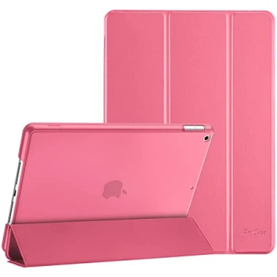 Abbildung von ProCase Hülle für iPad 9./8./7. Generation 10,2 Zoll 2021 2020 2019, Schutzhülle Smart Case Cover Kompatibel mit 9/8/7 Melonenrosa
