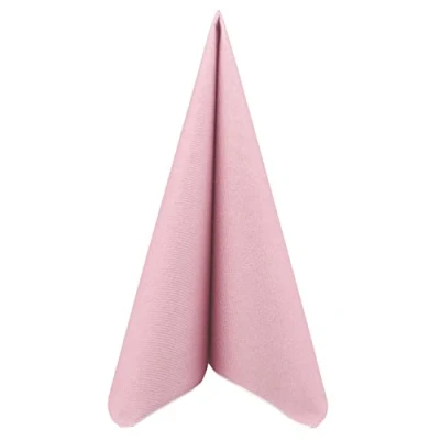 Abbildung von APARTina Servietten stoffähnlich aus Airlaid UNI, stoffähnliche Serviette Hochzeit Hochzeitsservietten hochwertig, perfekt für verschiedene Anlässe Taufe (Pastell Altrosa, 33 x cm, 50 Stück)
