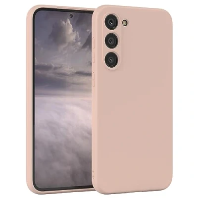 Abbildung von EAZY Case Silikonhülle für Samsung Galaxy S23 Plus Hülle Silikon Rosa weich stoßfeste Handyhülle S23+ Schutzhülle mit Kameraschutz Dünn Premium Schutz Cover TPU Bumper Altrosa Pastell