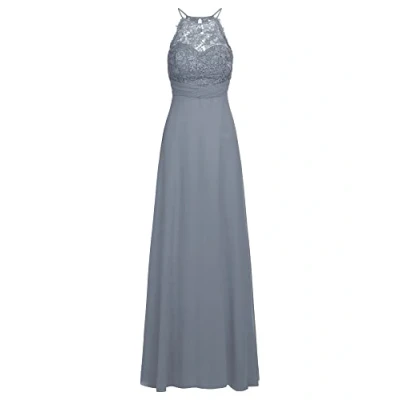 Abbildung von Apart Fashion Damen Chiffon Lace Evening Special Occasion Dress, Jeansblau, S EU