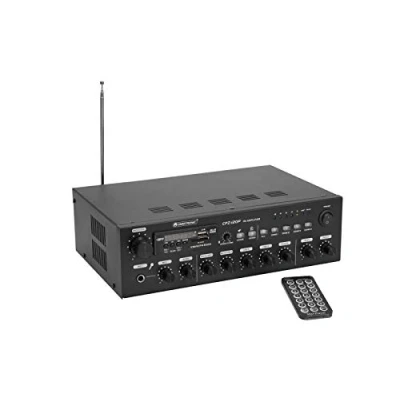Abbildung von OMNITRONIC CPZ 120P ELA Mischverstärker 4 Zonen Mono mit MP3 Player, Bluetooth, schaltbar, 120 Watt