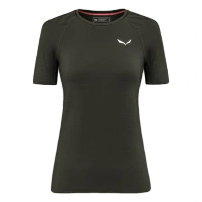 Abbildung von Salewa Damen Cristallo Warm Amr W T SRT. Shortsleeve Tee, Dark Olive, XS EU
