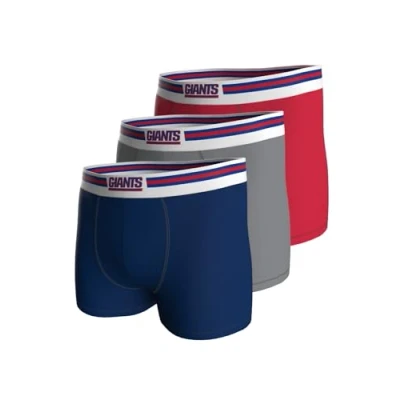 Abbildung von New York Giants 3pk Boxers BLU/MGR/RED XXL