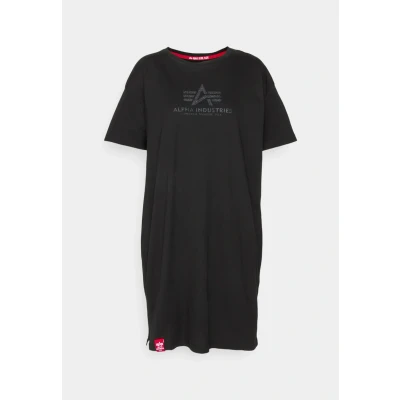 Abbildung von Alpha Industries Damen Basic T Long G wmn Shirt, Black, S