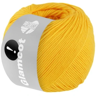 Abbildung von LANA GROSSA Glamcot Zart glänzende, multifile Baumwoll Viskosemischung Handstrickgarn aus 60% Lyocell (Tencel TM) &amp; 40% Baumwolle 50g Wolle zum Stricken Häkeln 155m Garn