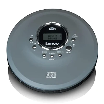 Abbildung von Lenco CD/MP3 Player CD 400GY Audio &amp; Video Adapter, Grau
