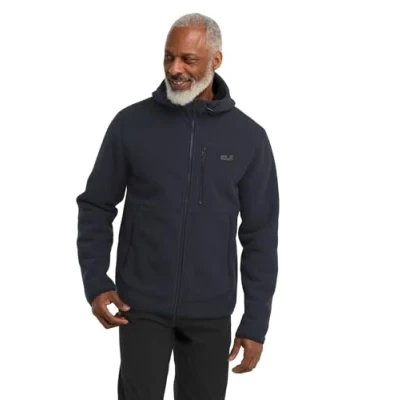 Abbildung von Jack Wolfskin LAKE Ridge Hooded Fleecejacke, Herren, Größe: Large, Dark navy