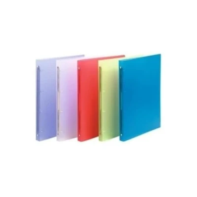Abbildung von Exacompta 54169E 20er Pack Kunststoff Ringbuch Chromaline 2 O Ring Mechanik DIN A4 Füllhöhe 15 mm farbig sortiert Organizer Ordner Hefter Plastikordner ideal für Büro und Schule