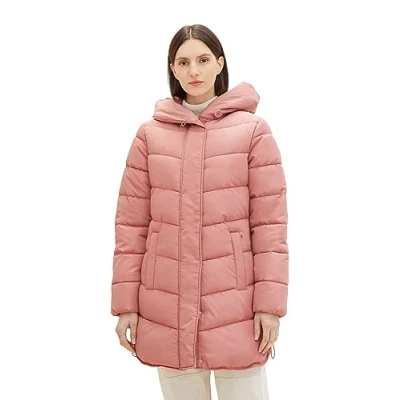 Abbildung von TOM TAILOR Damen 1037565 Steppjacke mit Abnehmbarer Kapuze, 32224 fading Rose, L