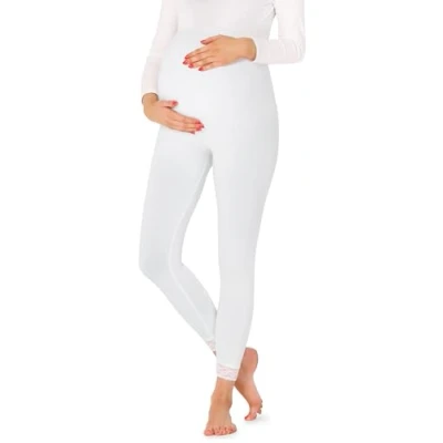 Abbildung von Be Mammy Damen 7/8 Umstandsleggings BE20 262(Weiß,XL)