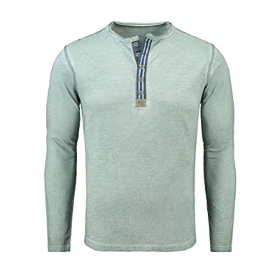 Abbildung von Key Largo Casual Stadium Button T Shirt, Faded Moss (1541), M