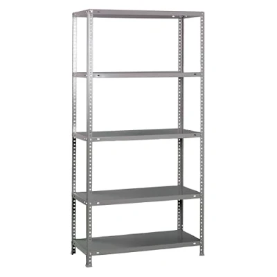 Abbildung von SimonRack Schwerlastregal, Lagerregal, 180x90x40 Metallregal, Kellerregal, Biegestelle 75 kg, 5 Fachböden, Grau Advantage