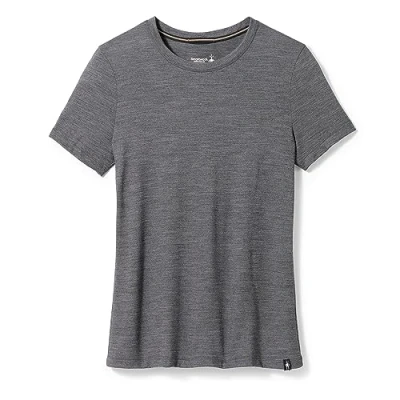 Abbildung von Smartwool Short Sleeve SLIM FIT Tshirt basic, Damen, Größe: XS, Charcoal heather