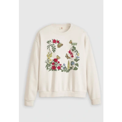 Abbildung von Levi&#039;s Everyday CREW Sweatshirt White, Damen, Größe: Small, White