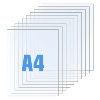 Abbildung von 12 Stück Acryl Blätter Quadratische Acrylplatte Acrylplatten Transparente Acrylglas 1mm Dicke A4 für Das Ersatzglas von Fotorahmen