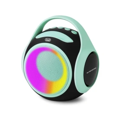 Abbildung von Trevi XR 8A 202 Tragbarer Lautsprecher 20 W, kabelloser mit TWS Funktion, USB Anschluss, Micro SD, integrierter Akku, Türkis