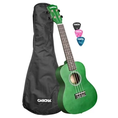 Abbildung von Cascha CUC104 Linden Konzert Ukulele Green