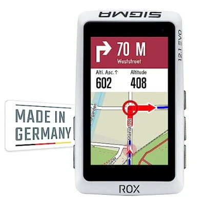 Abbildung von Sigma GPS Fahrradcomputer Rox 12.1 Evo Sensor Set Weiß