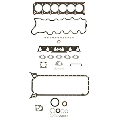 Abbildung von AJUSA 50047100 Dichtungsvollsatz, Motor mit Zylinderkopfdichtung, Ventilschaftabdichtung FIBERMAX MERCEDES BENZ: W124 Limousine, G Klasse SUV