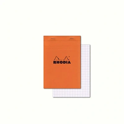 Abbildung von Rhodia Notizblock Nr. 16 A5 14,8x21cm 80 Blatt 80g kariert orange