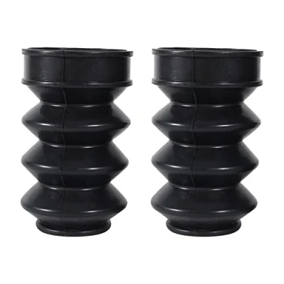 Abbildung von Motorrad Gabelschutz, 39mm Gummi Gabelschutz Gamaschen Alligatoren Stiefel Für Dyna FX XL 883