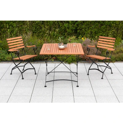 Abbildung von MERXX Balkonset &quot;Schloßgarten&quot;, (3 tlg.), 2 Klappsessel mit Klapptisch