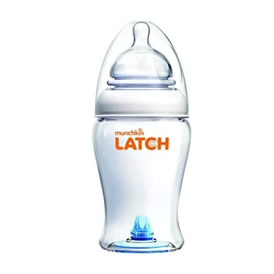 Abbildung von Munchkin Latch Anti Kolik Babyflasche mit Silikon Trinksauger, 240 ml, 1er Pack