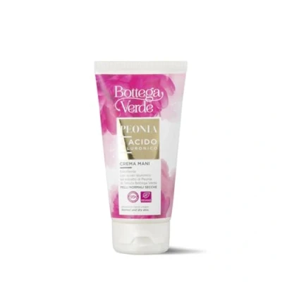 Abbildung von Bottega Verde Pfingstrose Hyaluronsäure Handcreme Weichmacher (75 ml) normale trockene Haut