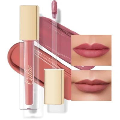 Abbildung von Oulac Matt Lippenstift Langanhaltender Flüssiger Ink Cremiges Lippenstifte, Matte Finish, Intensive Farbe, Vegane 4.5 ml*2 M11+M12