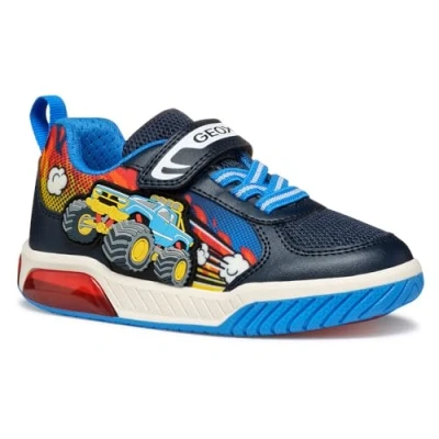 Abbildung von Geox Light UP INEK BOY Sneaker low für Kinder, Größe: 34, Navy/light blue Schuhe