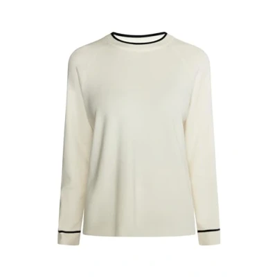 Abbildung von ALZETTE Damen Strickpullover 39728502 AL07, WOLLWEISS SCHWARZ, M/L