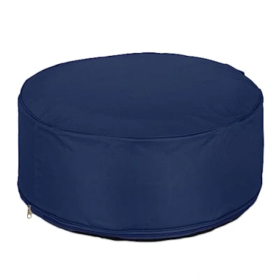 Abbildung von relaxdays Gartenlounge Hocker Aufblasbarer in Blau