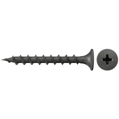 Abbildung von fischer Schnellbauschraube 3,9 x 25, Spezialschraube mit Trompetenkopf, Grobgewinde und Antrieb Kreuzschlitz PH, für die Montage von Gipskartonplatten auf Holzständern, 1000 Stk