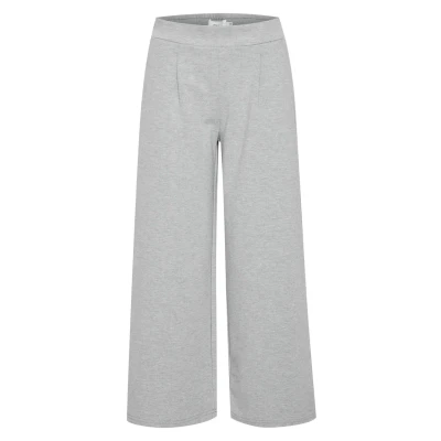 Abbildung von ICHI Ihkate SUS Stoffhose, Damen, Größe: Large, Grey melange