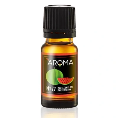 Abbildung von myAROMA Flavour Drops, Wassermelone 10ml, Natürlich Liquid Aroma ohne Künstliche Farbstoffe, Vegan Zuckerfreie Schokodrops, Kalorienfrei Lebensmittelaroma zum Backen, Essen und Trinken, No. 77