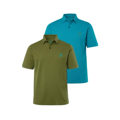 Abbildung von JP1880 2ERPACK Seitenschlitze Regular FIT Poloshirt, Herren, Größe: XXL, Cactus