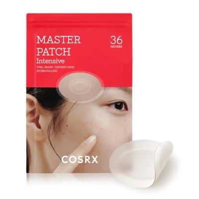 Abbildung von COSRX Master Patch Intensiv 36 Counts, Teebaumöl Ovalförmiges Acne Pimple Pactches Pickel Pflaster Anti Akne Blemish A.D.F Hydrokolloid Hautpflaster Treatment Facial Spots Dots, Korean Skincare