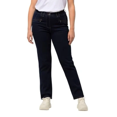 Abbildung von Ulla Popken Regular fit Jeans Mony konisches Bein Stretch Zipptaschen