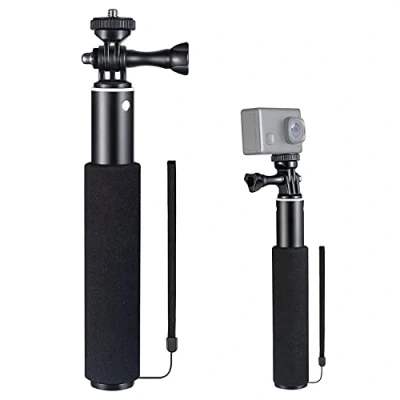 Abbildung von WOLFANG Action Kamera Selfie Stick, kompatibel mit Gopro/DJI/Surfola/Apexcam